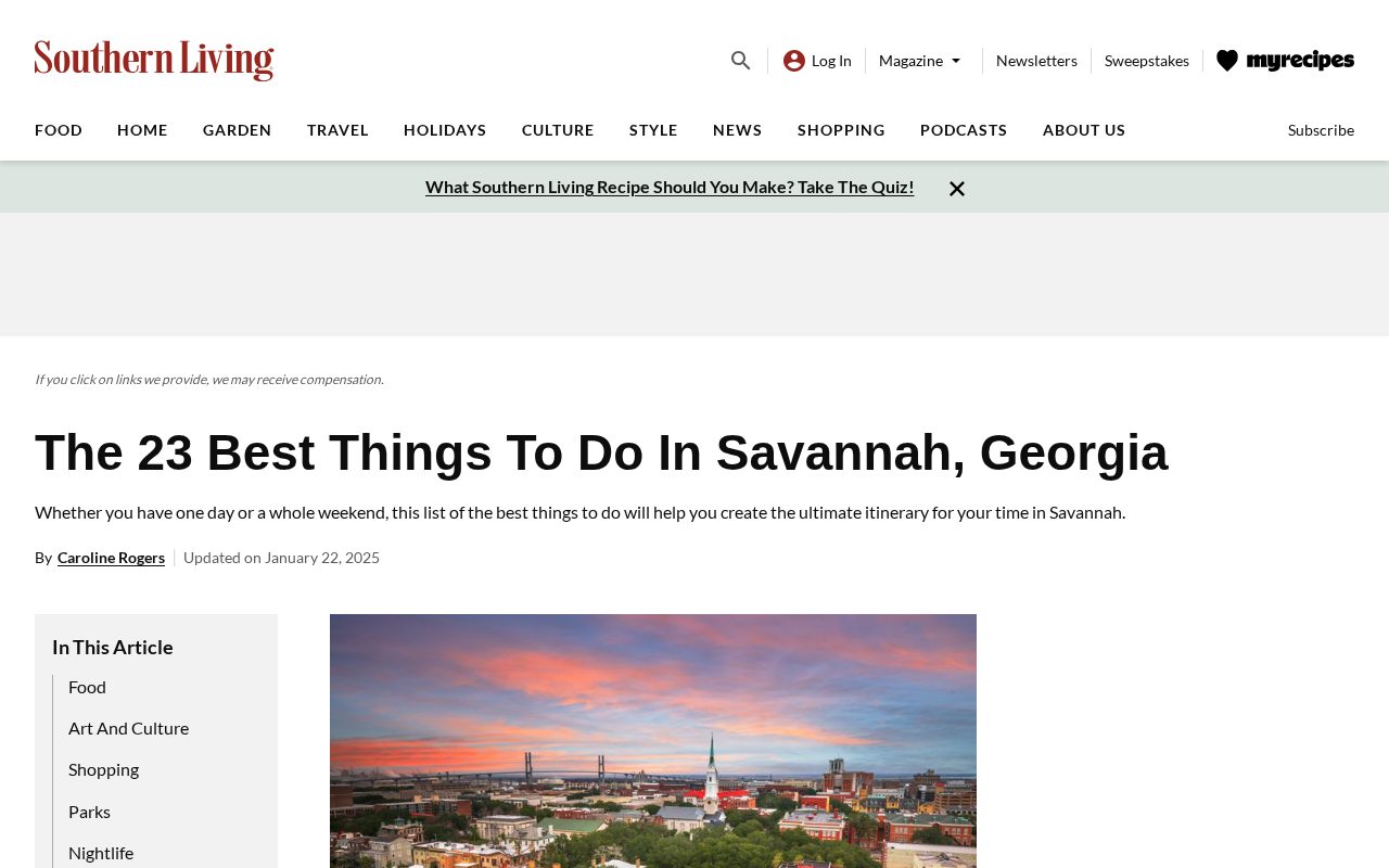 Southern Living: Here Are Our Favorite Ways To Spend A Day In Savannah