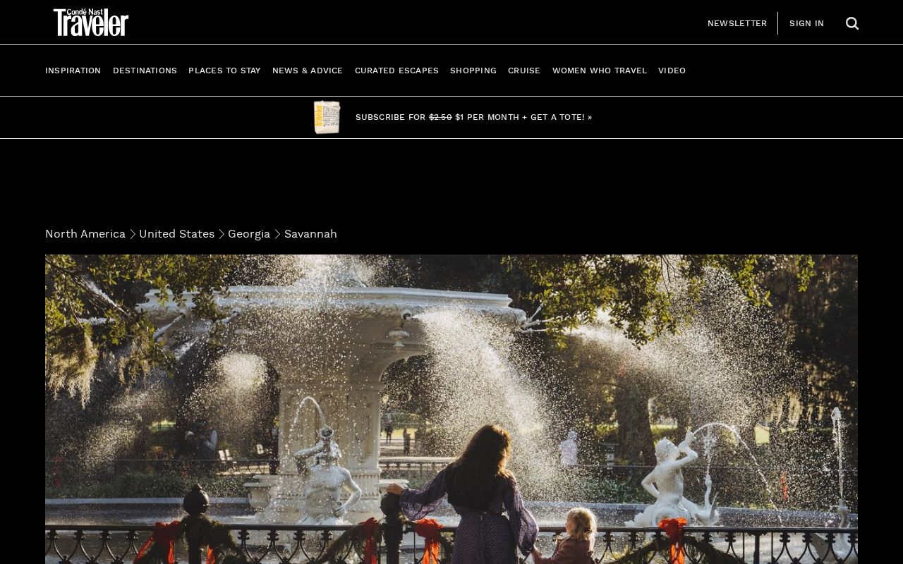 Condé Nast Traveler: Savannah, Georgia: Where to Eat, Stay, and Play in 2025